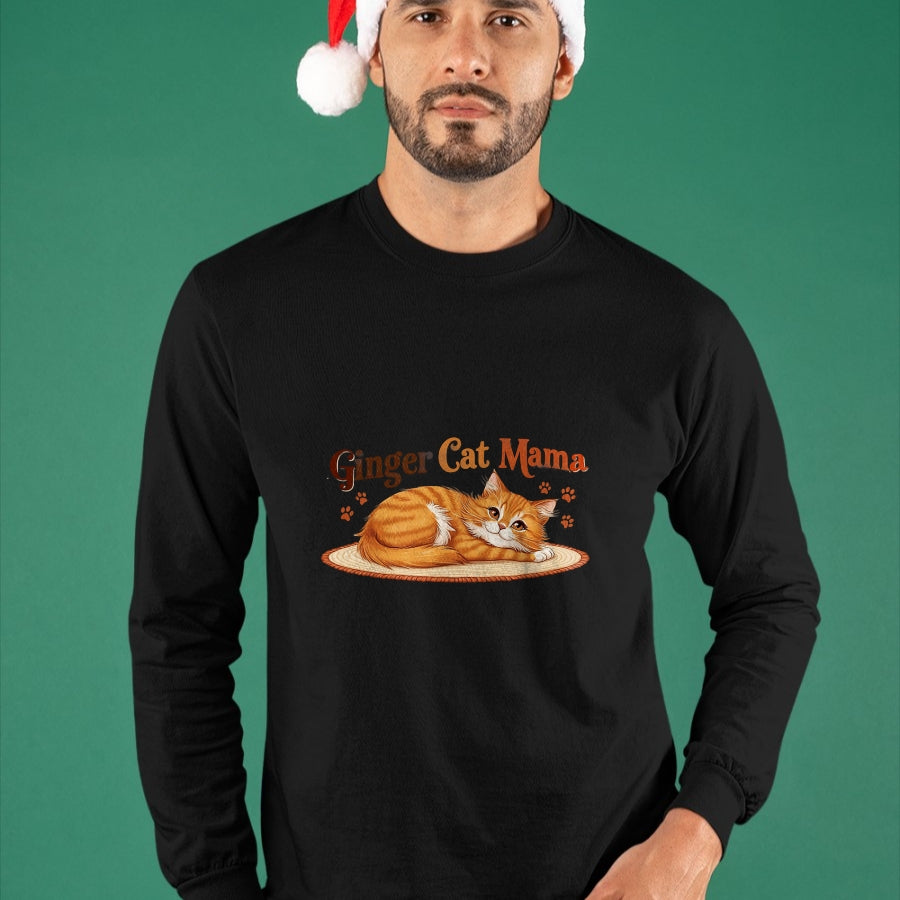 Cat Love Shirt, Funny Cat Lover Gift UnisexT-Shirt/Hoodie/Sweatshirt HLT00 - Ginger Cat Mama Ginger Mom lover Funny Gifts Cat Dad Cat Mom T-Shirt (1)