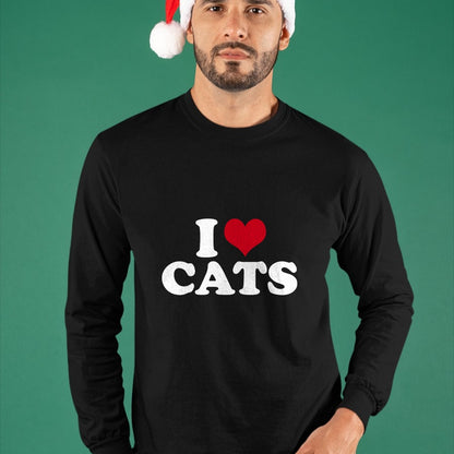 Cat Love Shirt, Funny Cat Lover Gift UnisexT-Shirt/Hoodie/Sweatshirt HLT00 - I Love Cats Cat T-Shirt
