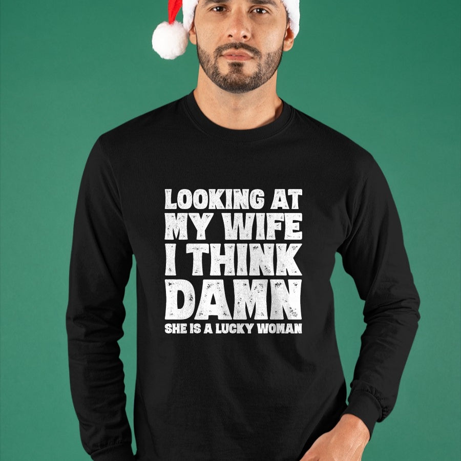 Best Husband Shirt, Wife and Husband Unisex T-Shirt/Hoodie/Sweatshirt HLT00 - Funny Dad Joke Quote Gift Shirt for Husband Father from Wife T-Shirt
