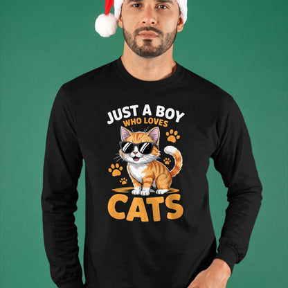 Cat Love Shirt, Funny Cat Lover Gift UnisexT-Shirt/Hoodie/Sweatshirt HLT00 - Boys Cat T-Shirt