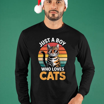 Cat Love Shirt, Funny Cat Lover Gift UnisexT-Shirt/Hoodie/Sweatshirt HLT00 - Boys Cat T-Shirt (1)