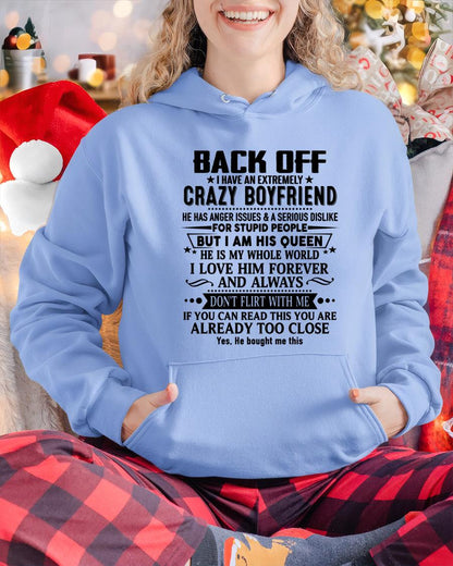 Back Off I Have An Extremely Crazy Boyfriend - - Gift For Wife From Husband - LUAN00 (SKUT-BACKOFF-00)