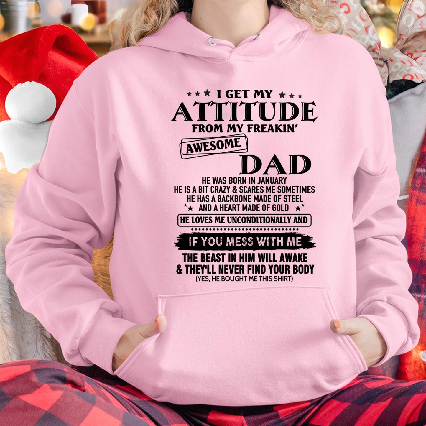 January - Gift For Son and Daughter From Dad - LUAN01 - (SKU-TDADC-01)