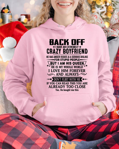 Back Off I Have An Extremely Crazy Boyfriend - - Gift For Wife From Husband - LUAN00 (SKUT-BACKOFF-00)
