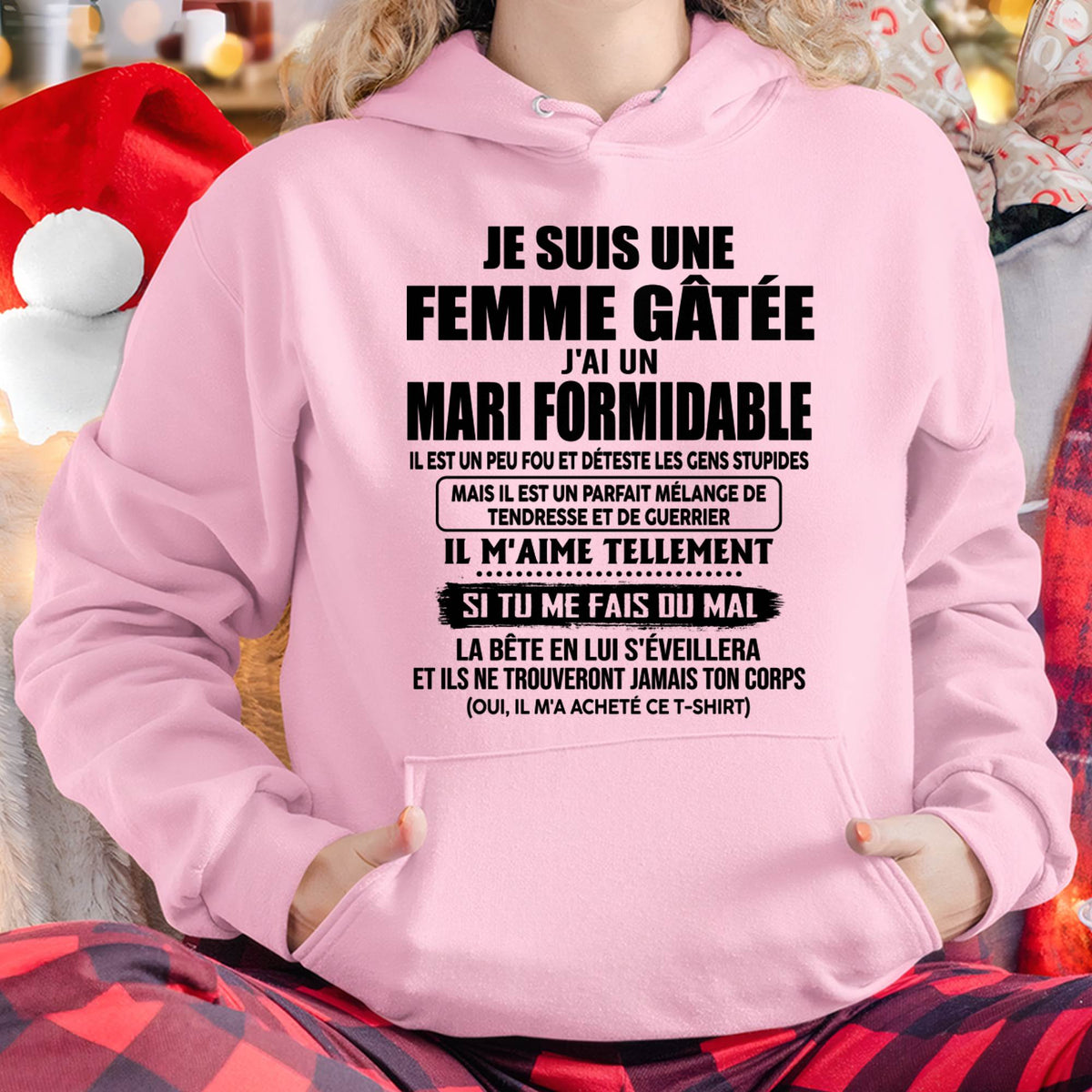 FEMME GÂTÉE - MARI FORMIDABLE - TENDRESSE & GUERRIER - CADEAU PARFAIT DU MARI À SA FEMME - LUAN00 (SKU2608-631-00)
