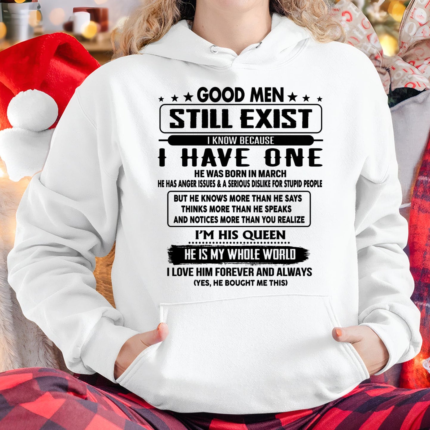 March - Good men Still Exist - gift for your girlfriend, wife from Husband - LUAN03 (SKU-GM-03)