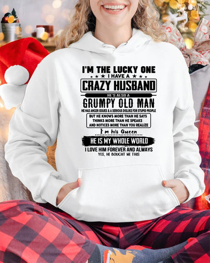 I am Lucky One I Have A Crazy Husband - Gift for Wife From Husband - LUAN00 (SKUT-LUCKYONE-00)
