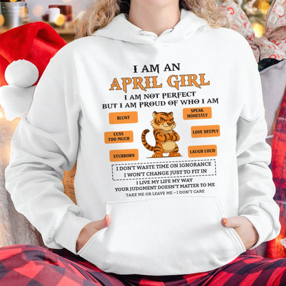 "I AM A APRIL GIRL" - Birthday Gift For April Girls - FMA luan04 (SKU26T-01-62-04)