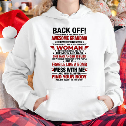 FEBRUARY AWESOME GRANDMA T-SHIRT – PERFECT GIFT FROM GRANDMA - LUAN02 (SKU2607-260-02)