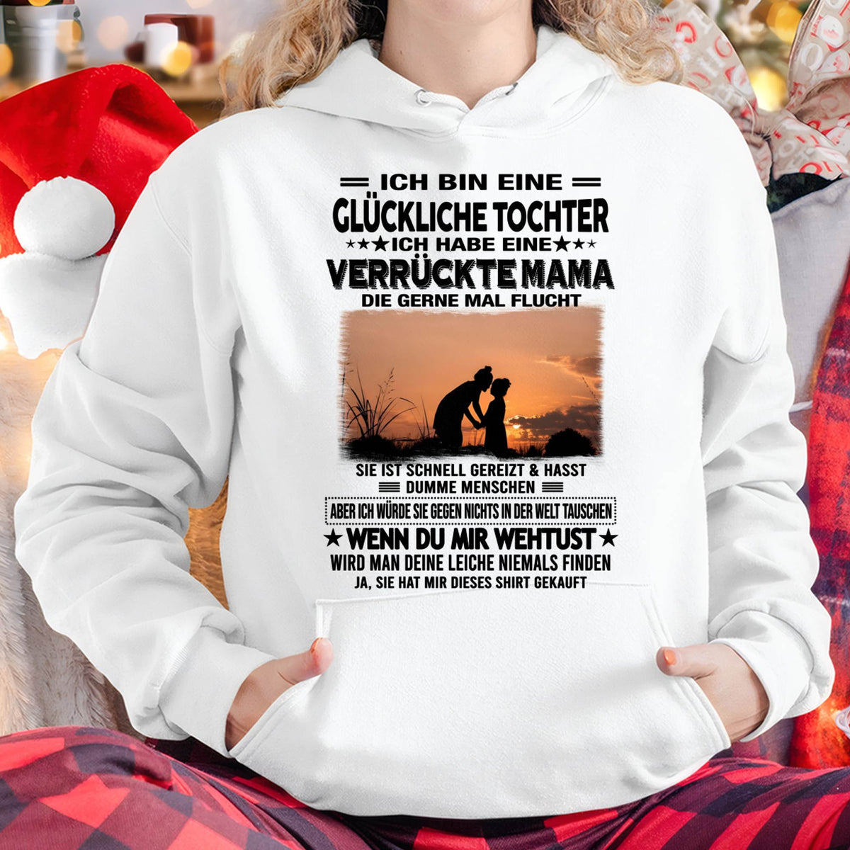 ICH BIN EINE GLÜCKLICHE TOCHTER - GIFT T SHIRT FROM MOM TO DAUGHTER - LUAN GER00 (SKU2606-133-00)