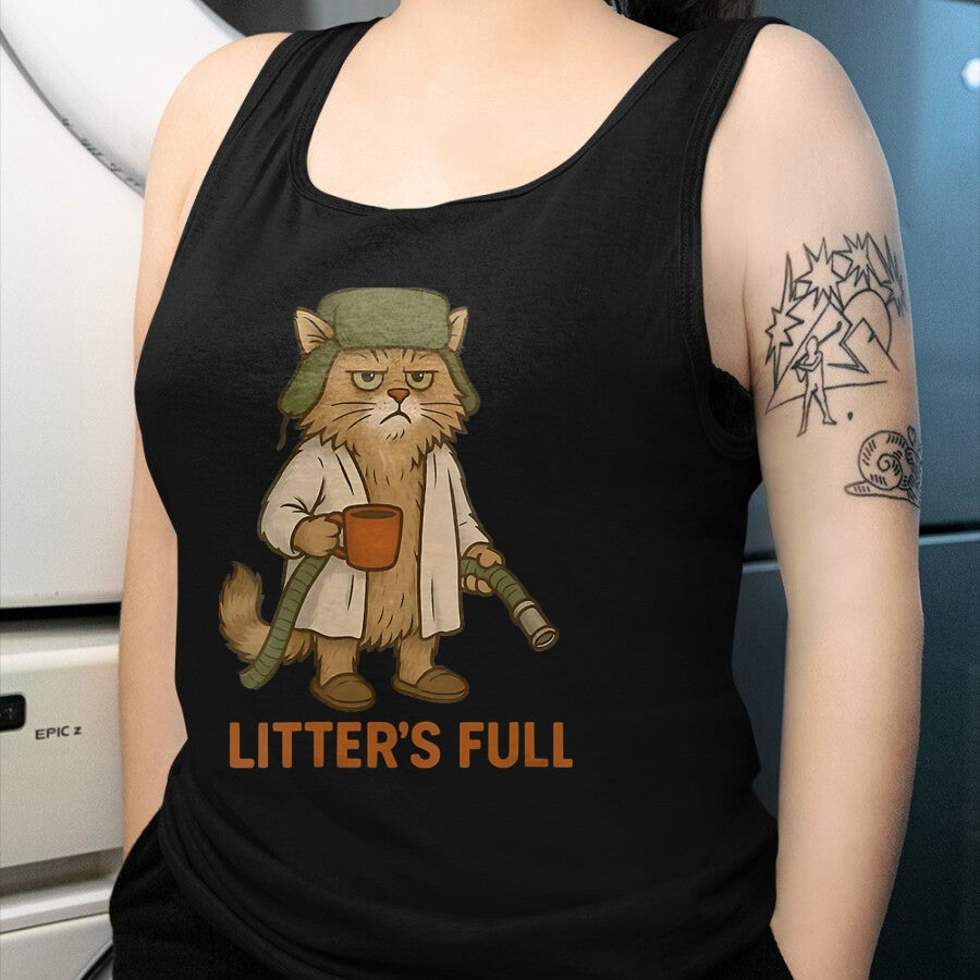 Cat Love Shirt, Funny Cat Lover Gift UnisexT-Shirt/Hoodie/Sweatshirt HLT00 - Women_s Litter_s Full Cat V-Neck T-Shirt