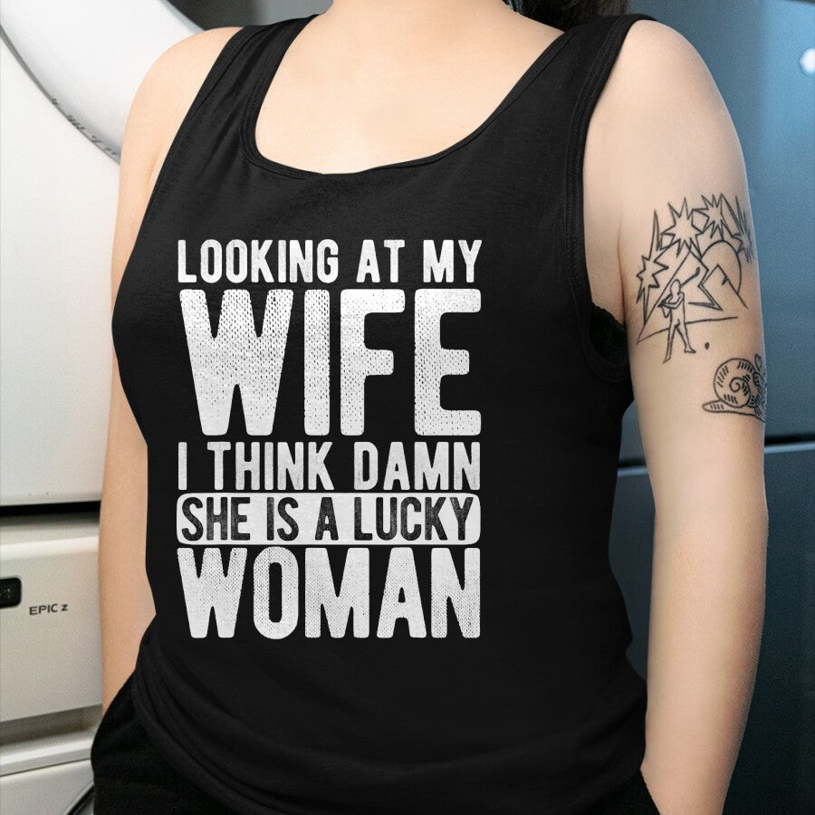 Best Husband Shirt, Wife and Husband Unisex T-Shirt/Hoodie/Sweatshirt HLT00 - Husband Wedding Lucky Women Relationship Love Husband T-Shirt