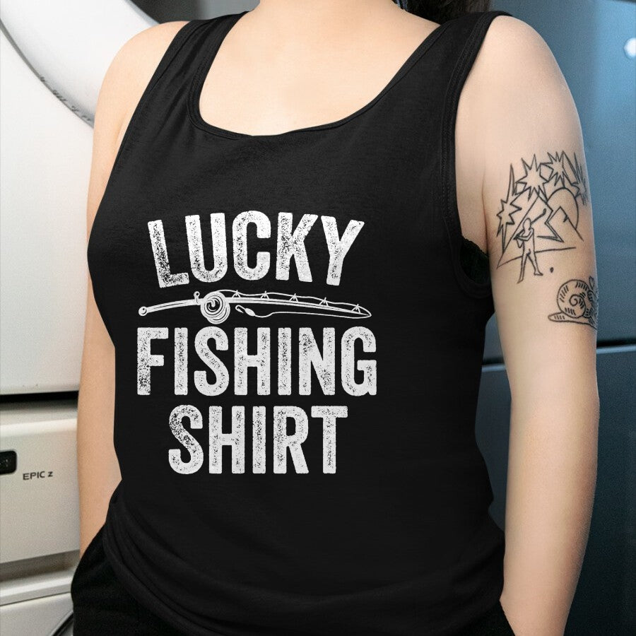 Best Husband Shirt, Wife and Husband Unisex T-Shirt/Hoodie/Sweatshirt HLT00 - Lucky Fishing Shirt Funny Fisherman T-Shirt