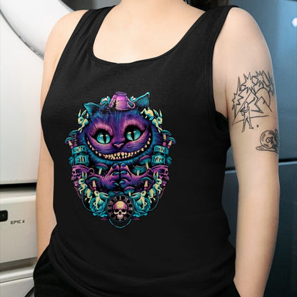 Cat Love Shirt, Funny Cat Lover Gift UnisexT-Shirt/Hoodie/Sweatshirt HLT00 - Cheshire Cat Shirt Alice in Wonderland Graphic T-Shirt, Women, Purple, XX-Large