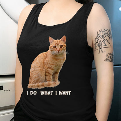 Cat Love Shirt, Funny Cat Lover Gift UnisexT-Shirt/Hoodie/Sweatshirt HLT00 - I Make What I Want Funny Orange Tabby Cat Lovers T-Shirt, Men, Orange, XX-Large