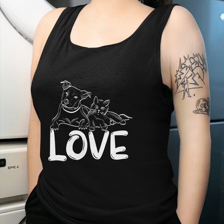 Cat Love Shirt, Funny Cat Lover Gift UnisexT-Shirt/Hoodie/Sweatshirt HLT00 - I Love My Cat Dog Animal Paws T-Shirt for Men Women Kids (1)