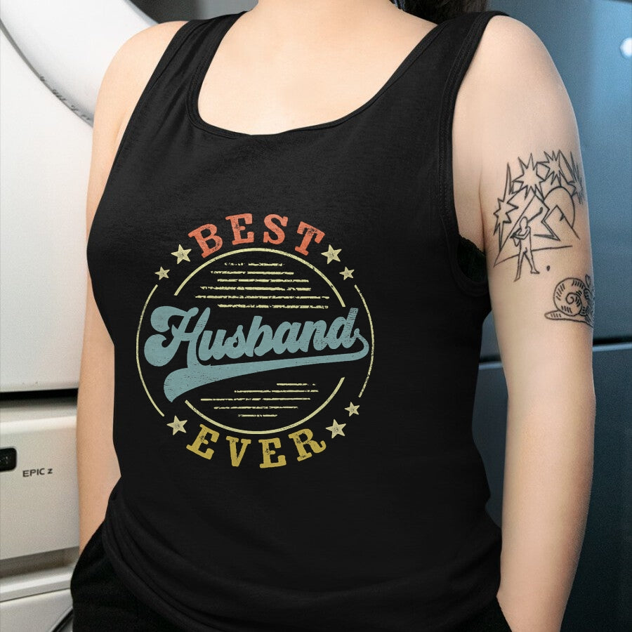 Best Husband Shirt, Wife and Husband Unisex T-Shirt/Hoodie/Sweatshirt HLT00 - Best Husband Ever Father_s Day Husband Gifts Vintage Emblem T-Shirt