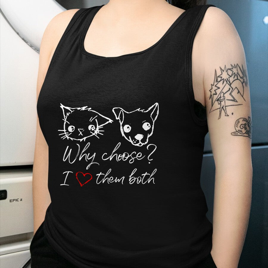 Cat Love Shirt, Funny Cat Lover Gift UnisexT-Shirt/Hoodie/Sweatshirt HLT00 - Cat and Dog Lover I Love Puppies and Kittens T-Shirt