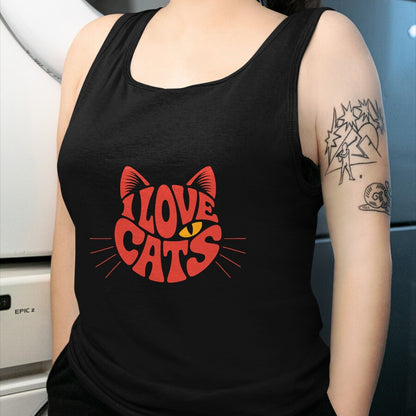 Cat Love Shirt, Funny Cat Lover Gift UnisexT-Shirt/Hoodie/Sweatshirt HLT00 - I Love Cats T-Shirt (1)