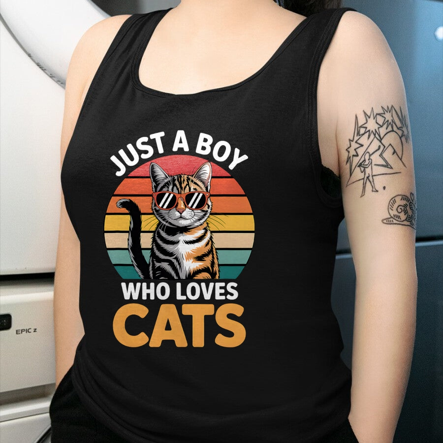 Cat Love Shirt, Funny Cat Lover Gift UnisexT-Shirt/Hoodie/Sweatshirt HLT00 - Boys Cat T-Shirt (1)