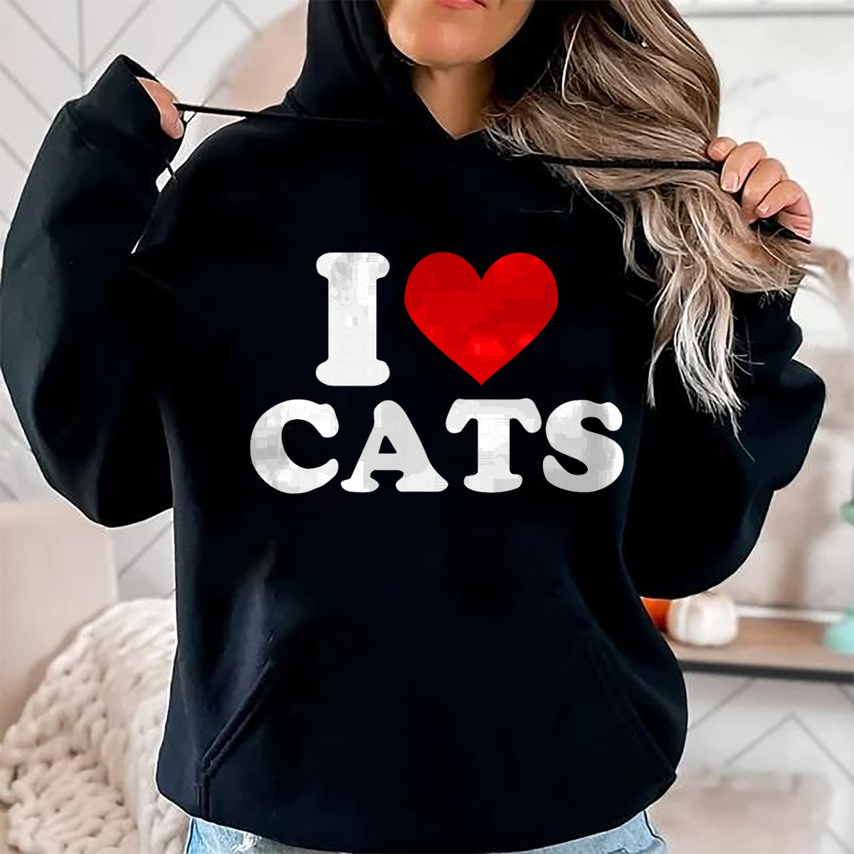 Cat Love Shirt, Funny Cat Lover Gift UnisexT-Shirt/Hoodie/Sweatshirt HLT00 - I Heart Cats - I Heart Cats I Love Cats T-Shirt