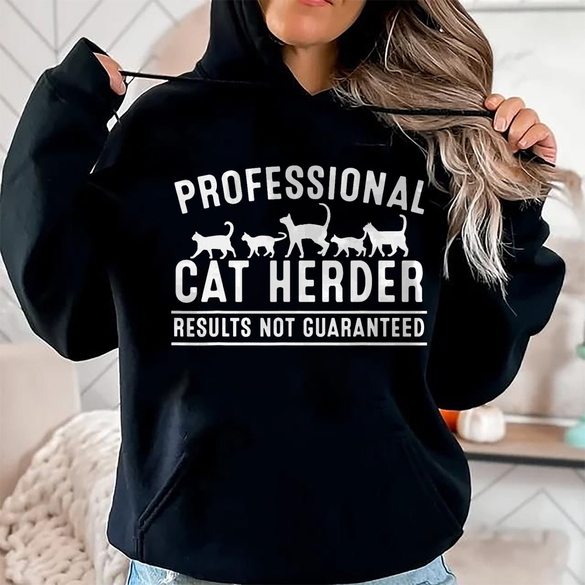Cat Love Shirt, Funny Cat Lover Gift UnisexT-Shirt/Hoodie/Sweatshirt HLT00 - Funny Cat Herder Gift for Crazy Animal Kitten Lovers Men Women T-Shirt