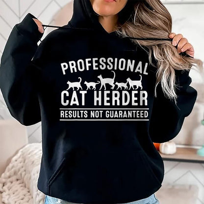 Cat Love Shirt, Funny Cat Lover Gift UnisexT-Shirt/Hoodie/Sweatshirt HLT00 - Funny Cat Herder Gift for Crazy Animal Kitten Lovers Men Women T-Shirt