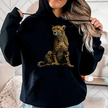 Cat Love Shirt, Funny Cat Lover Gift UnisexT-Shirt/Hoodie/Sweatshirt HLT00 - Cute Cheetah Lover Illustration Wild Cat Love T-Shirt