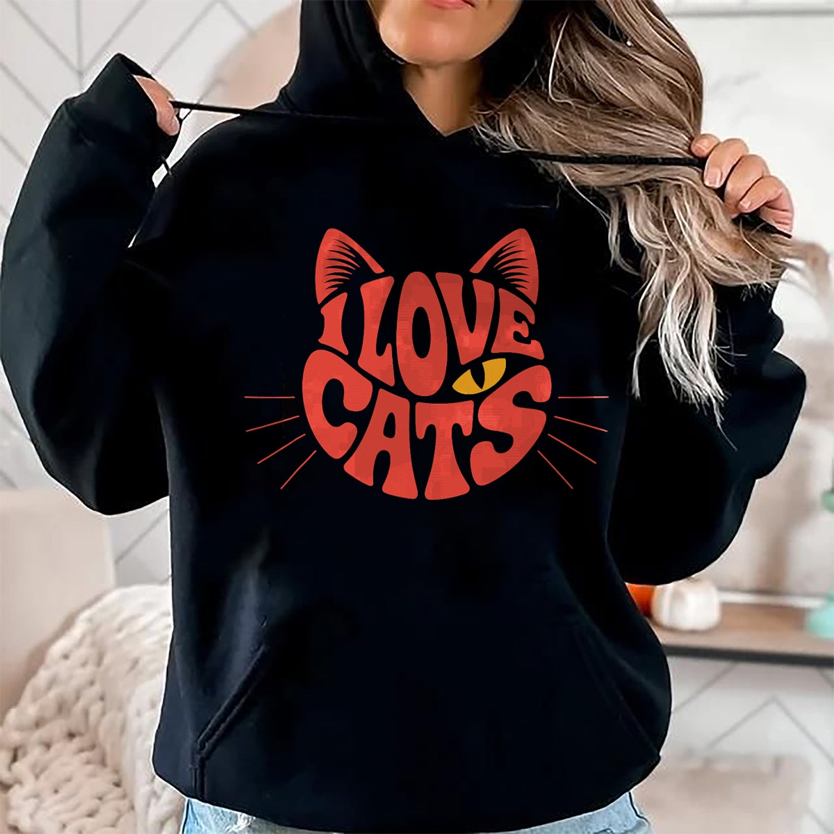 Cat Love Shirt, Funny Cat Lover Gift UnisexT-Shirt/Hoodie/Sweatshirt HLT00 - I Love Cats T-Shirt (1)