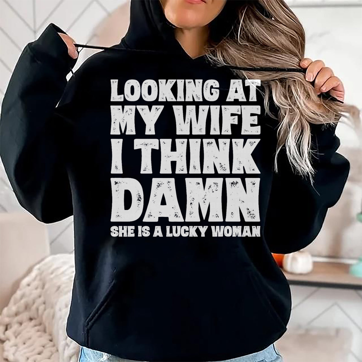Best Husband Shirt, Wife and Husband Unisex T-Shirt/Hoodie/Sweatshirt HLT00 - Funny Dad Joke Quote Gift Shirt for Husband Father from Wife T-Shirt