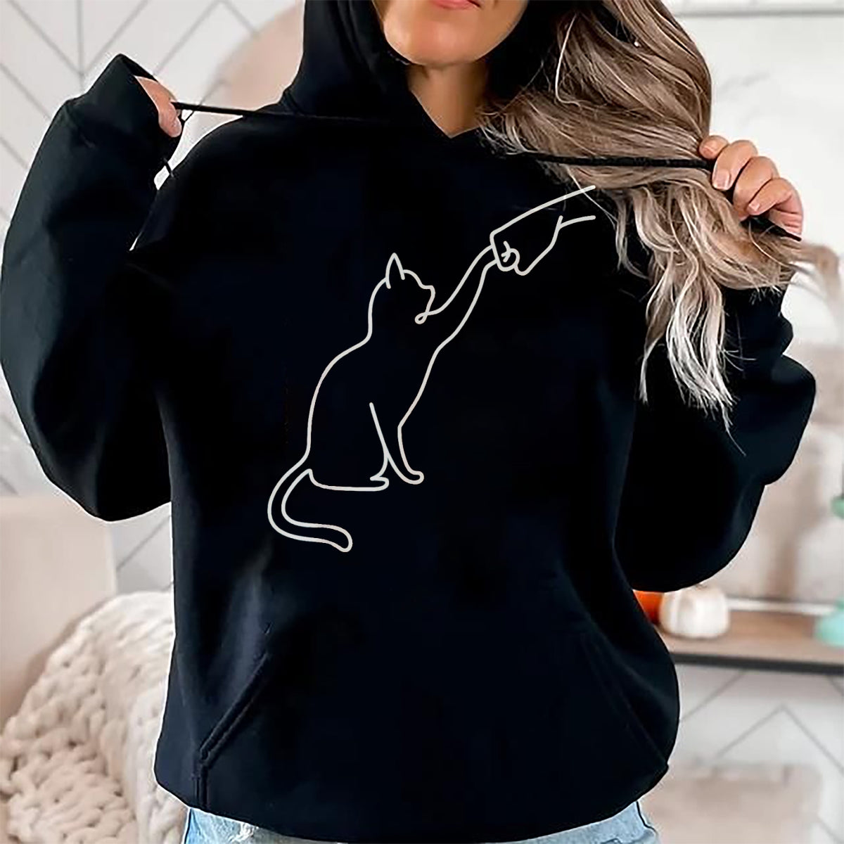 Cat Love Shirt, Funny Cat Lover Gift UnisexT-Shirt/Hoodie/Sweatshirt HLT00 - Cute Pet Tee I Love My Cat Fist Bump Best Friend Cat Lovers T-Shirt, Women, Purple, Large