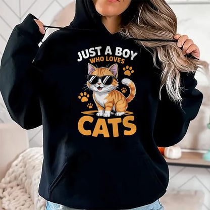 Cat Love Shirt, Funny Cat Lover Gift UnisexT-Shirt/Hoodie/Sweatshirt HLT00 - Boys Cat T-Shirt