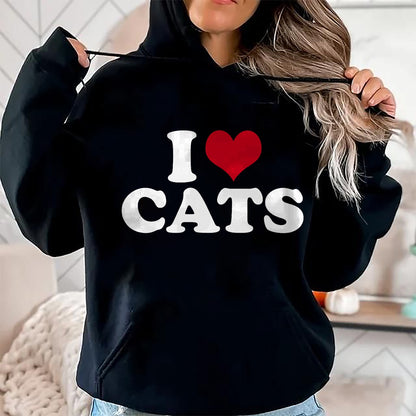 Cat Love Shirt, Funny Cat Lover Gift UnisexT-Shirt/Hoodie/Sweatshirt HLT00 - I Love Cats Cat T-Shirt (1)