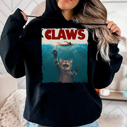 Cat Love Shirt, Funny Cat Lover Gift UnisexT-Shirt/Hoodie/Sweatshirt HLT00 - Claws Funny Cat I Love Cat Paws Cat Parody Animal Lover T-Shirt (1)