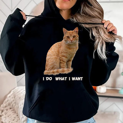 Cat Love Shirt, Funny Cat Lover Gift UnisexT-Shirt/Hoodie/Sweatshirt HLT00 - I Make What I Want Funny Orange Tabby Cat Lovers T-Shirt, Men, Orange, XX-Large