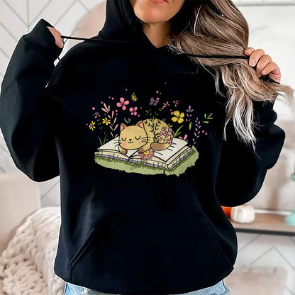 Cat Love Shirt, Funny Cat Lover Gift UnisexT-Shirt/Hoodie/Sweatshirt HLT00 - This Girl Loves Jesus and Cats Cute Christian T-Shirt
