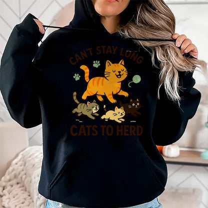 Cat Love Shirt, Funny Cat Lover Gift UnisexT-Shirt/Hoodie/Sweatshirt HLT00 - Funny Herding Cats Joke Cat Kitten T-Shirt