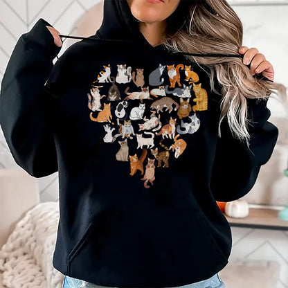 Cat Love Shirt, Funny Cat Lover Gift UnisexT-Shirt/Hoodie/Sweatshirt HLT00 - Cats Love Kitty Nerd Cat Lovely Kitten Lovers T-Shirt