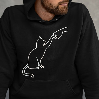 Cat Love Shirt, Funny Cat Lover Gift UnisexT-Shirt/Hoodie/Sweatshirt HLT00 - Cute Pet Tee I Love My Cat Fist Bump Best Friend Cat Lovers T-Shirt, Women, Purple, Large