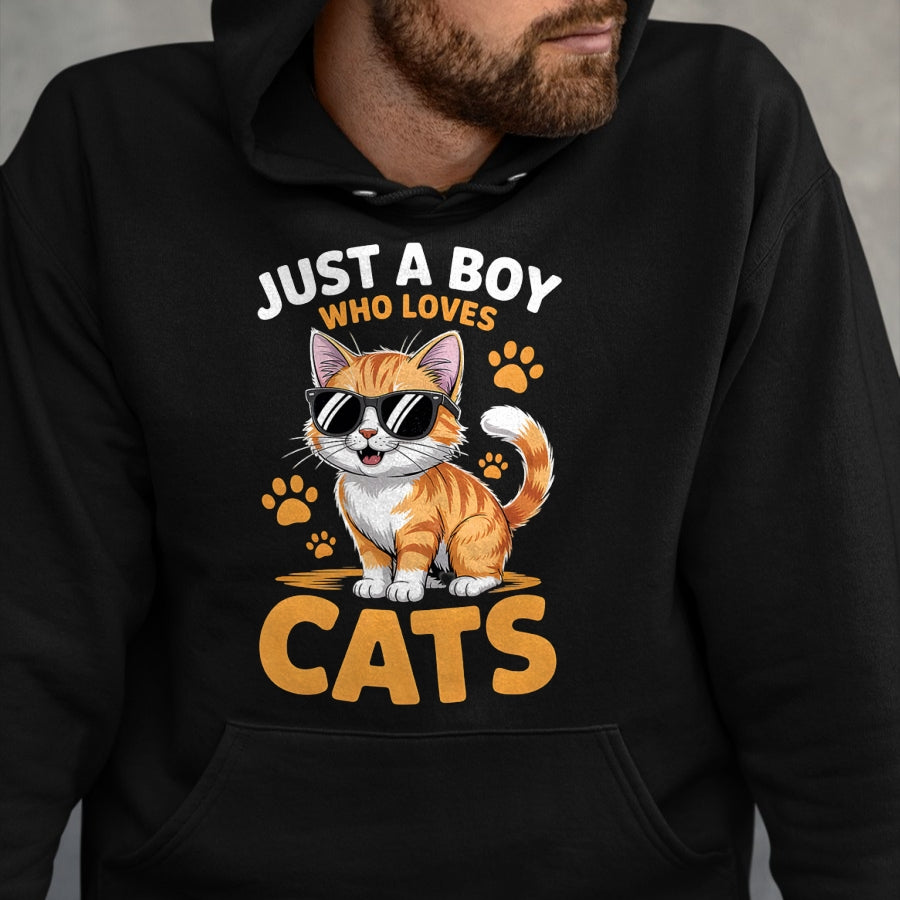 Cat Love Shirt, Funny Cat Lover Gift UnisexT-Shirt/Hoodie/Sweatshirt HLT00 - Boys Cat T-Shirt