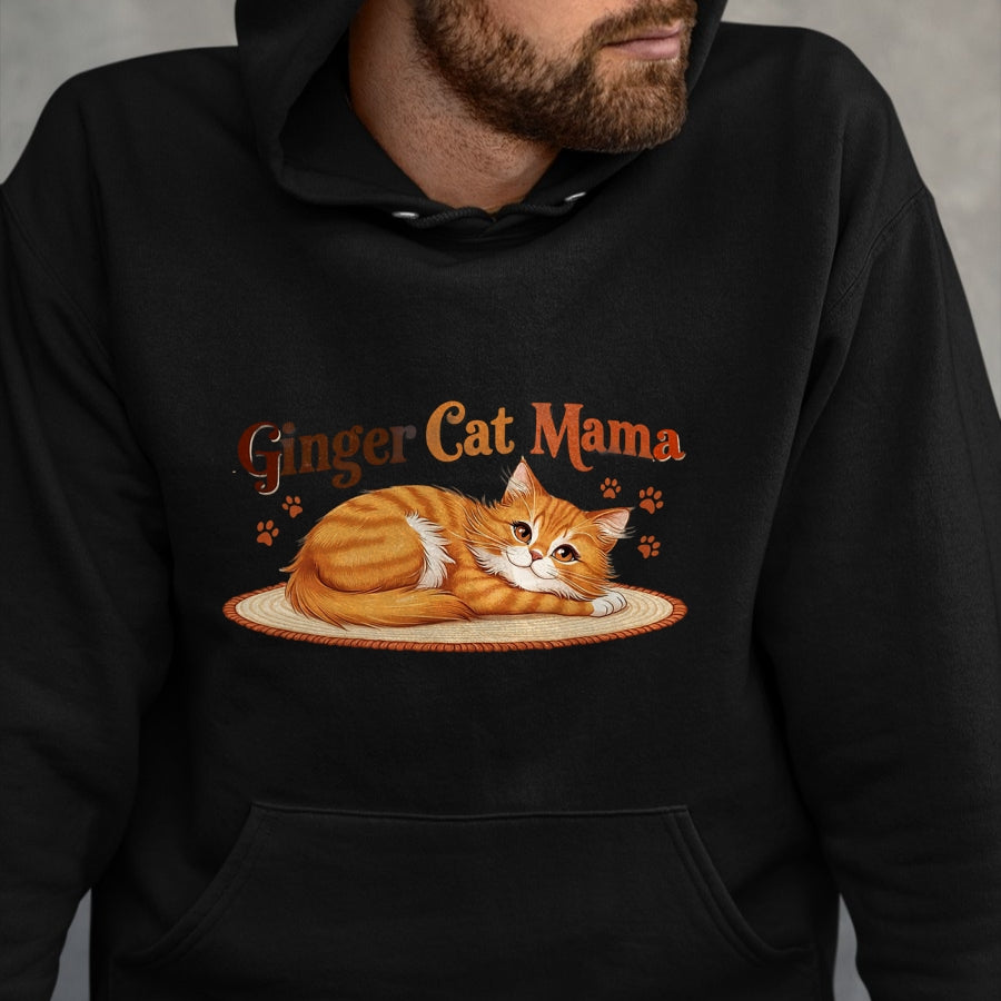 Cat Love Shirt, Funny Cat Lover Gift UnisexT-Shirt/Hoodie/Sweatshirt HLT00 - Ginger Cat Mama Ginger Mom lover Funny Gifts Cat Dad Cat Mom T-Shirt (1)