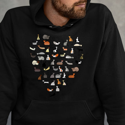 Cat Love Shirt, Funny Cat Lover Gift UnisexT-Shirt/Hoodie/Sweatshirt HLT00 - 50 Cats Fifty Multicolor Cats women_s T-Shirt