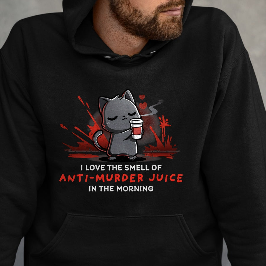 Cat Love Shirt, Funny Cat Lover Gift UnisexT-Shirt/Hoodie/Sweatshirt HLT00 - Cat Drink Coffee I Love The Smell Of Anti Murder Juice T-Shirt for Men Women (1)