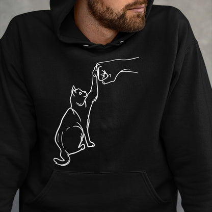 Cat Love Shirt, Funny Cat Lover Gift UnisexT-Shirt/Hoodie/Sweatshirt HLT00 - Funny Cat Best Friend Fist Bump Cat Lover T-Shirt