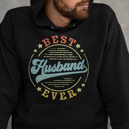 Best Husband Shirt, Wife and Husband Unisex T-Shirt/Hoodie/Sweatshirt HLT00 - Best Husband Ever Father_s Day Husband Gifts Vintage Emblem T-Shirt