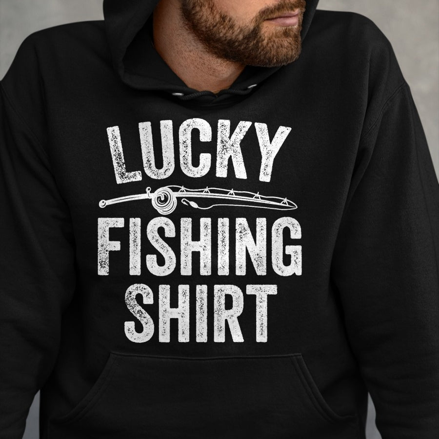 Best Husband Shirt, Wife and Husband Unisex T-Shirt/Hoodie/Sweatshirt HLT00 - Lucky Fishing Shirt Funny Fisherman T-Shirt