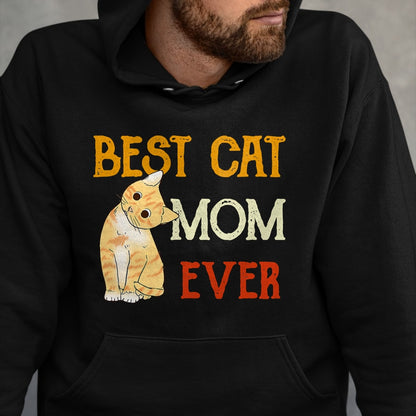 Cat Love Shirt, Funny Cat Lover Gift UnisexT-Shirt/Hoodie/Sweatshirt HLT00 - Vintage cat Best cat mom Ever Meow with My cat Funny Kitty T-Shirt