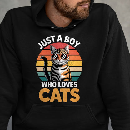 Cat Love Shirt, Funny Cat Lover Gift UnisexT-Shirt/Hoodie/Sweatshirt HLT00 - Boys Cat T-Shirt (1)