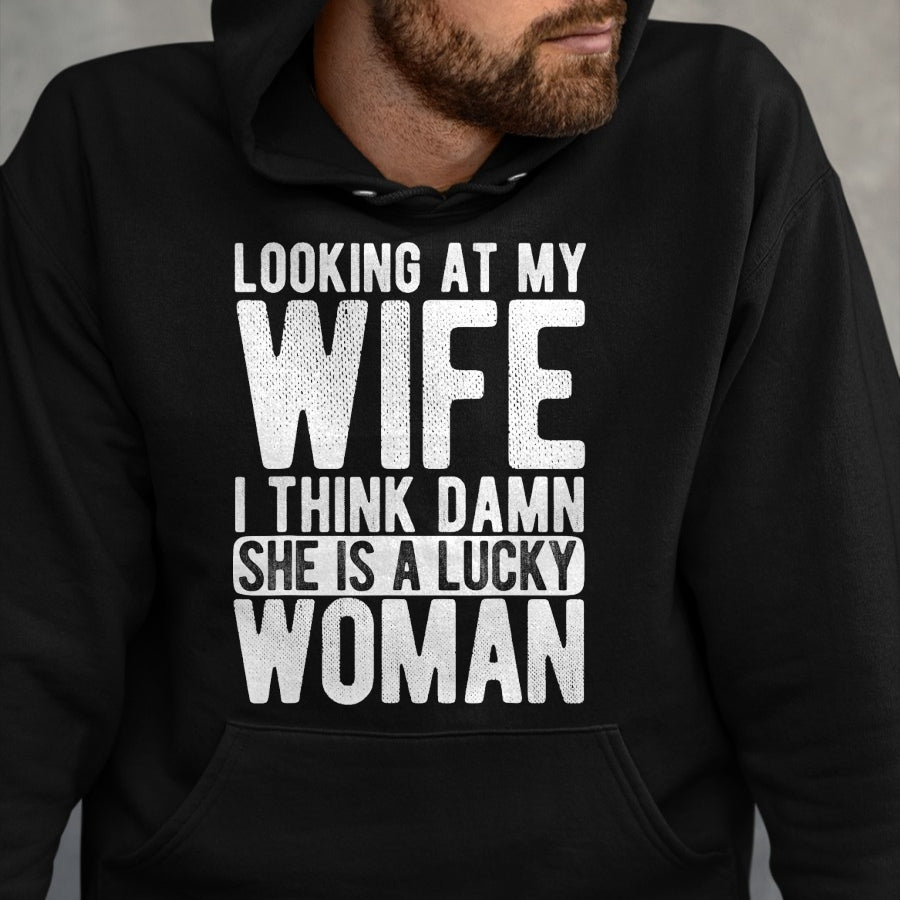 Best Husband Shirt, Wife and Husband Unisex T-Shirt/Hoodie/Sweatshirt HLT00 - Husband Wedding Lucky Women Relationship Love Husband T-Shirt