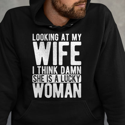Best Husband Shirt, Wife and Husband Unisex T-Shirt/Hoodie/Sweatshirt HLT00 - Husband Wedding Lucky Women Relationship Love Husband T-Shirt